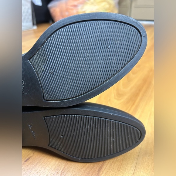 Sam Edelman Waterproof Rain Boots Womens 8M Tinsley Black Rubber Pull On Cuban - Picture 8 of 13